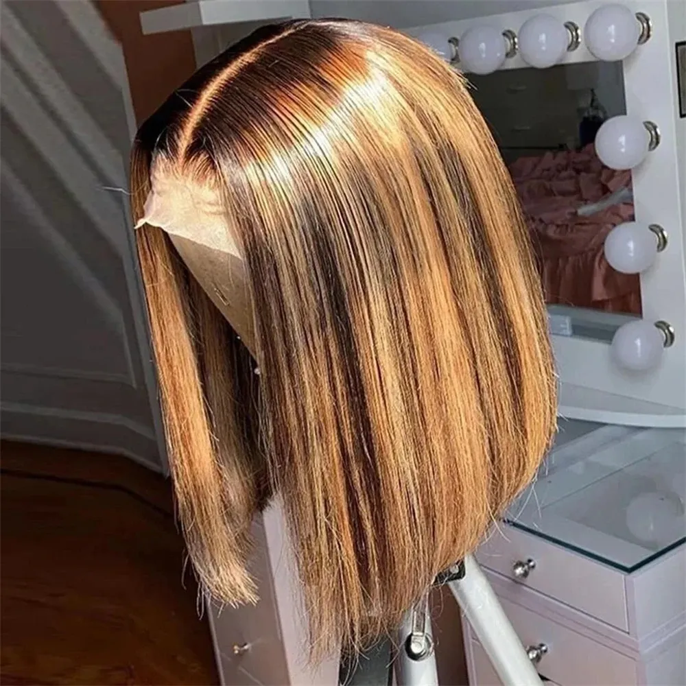 Glueless Wear And Go Human Hair Wig - شعر مستعار بوب قصير من الشعر