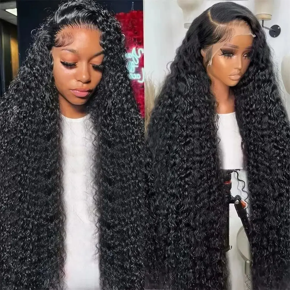 Human Hair Wigs - باروكات شعر طبيعي مجعد بعمق ولون