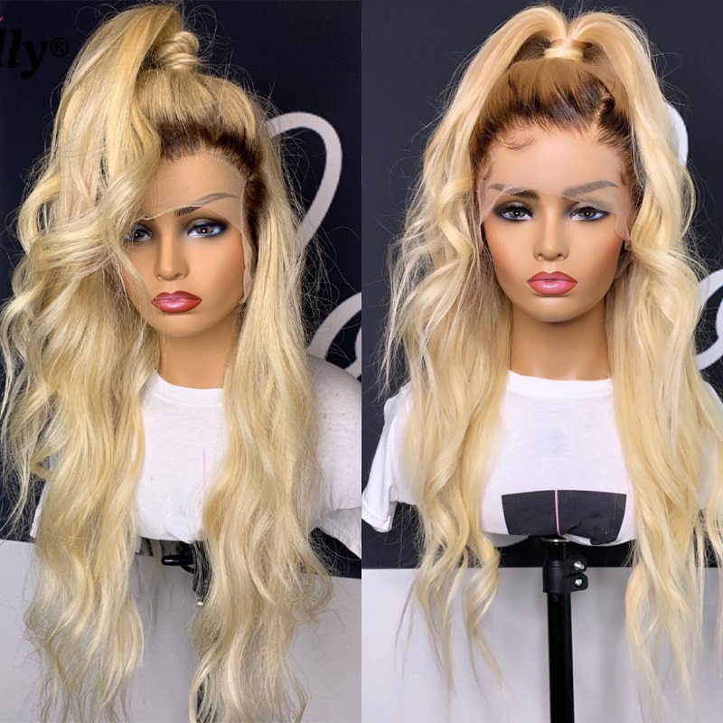 1B 613 الجسم موجة باروكة من شع - مراجعة 613 Blonde Body Wave Lace Front Wig وسعره