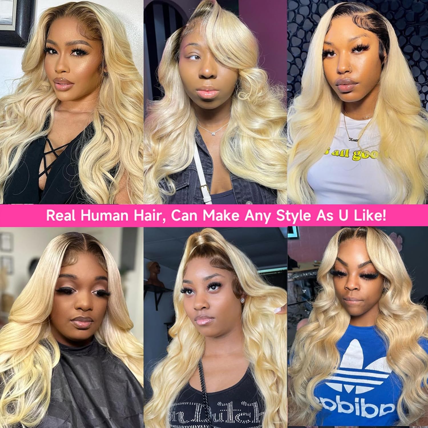 1B 613 الجسم موجة باروكة من شع - مراجعة 613 Blonde Body Wave Lace Front Wig وسعره