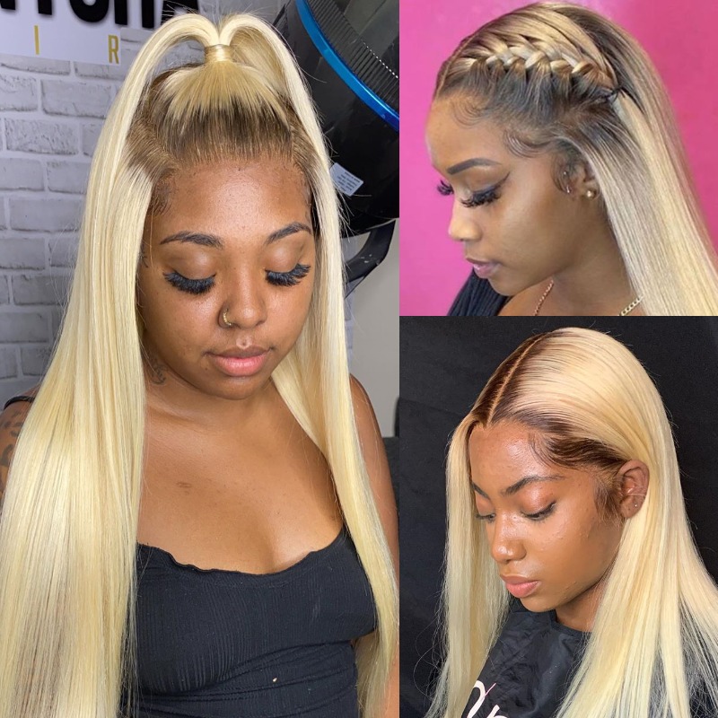 1B 613 الجسم موجة باروكة من شع - مراجعة 613 Blonde Body Wave Lace Front Wig وسعره