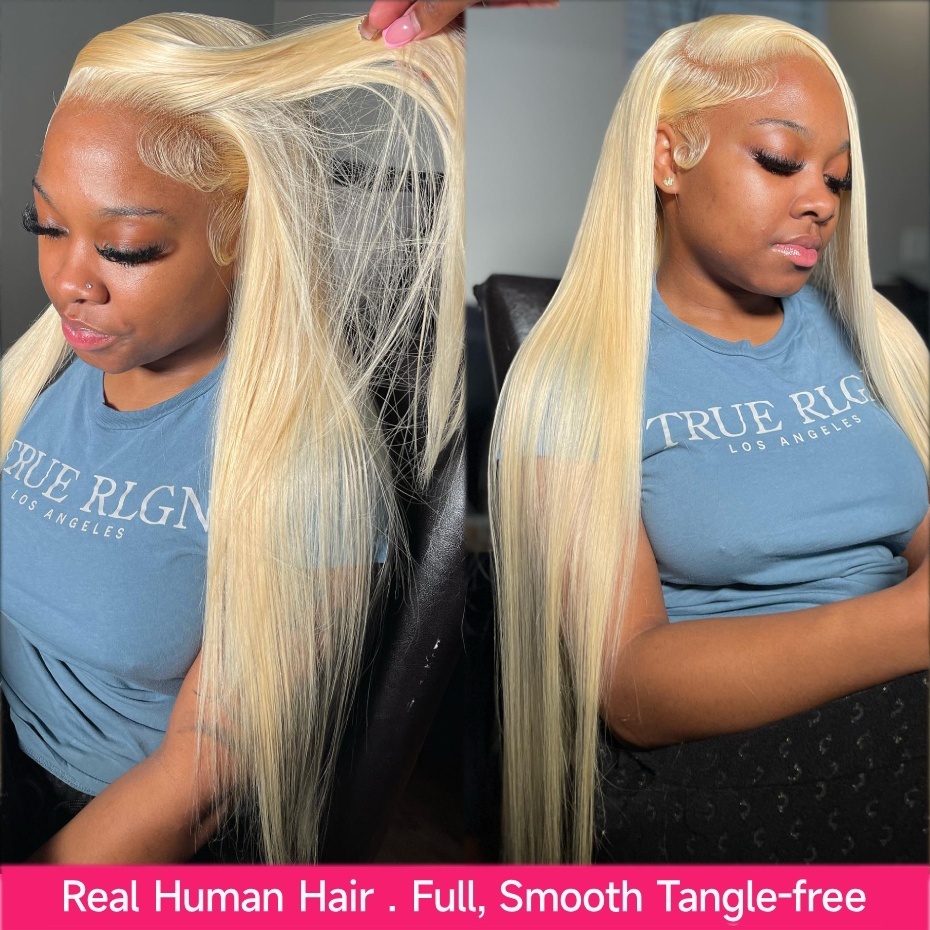 كثافة 250%، لون أشقر 613، بارو - مراجعة 613 Blonde Body Wave Lace Front Wig وسعره
