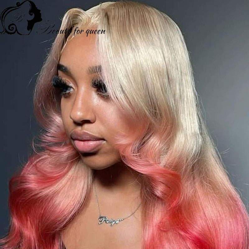 شعر مستعار طويل مستقيم من الشع - مراجعة 613 Blonde Body Wave Lace Front Wig وسعره