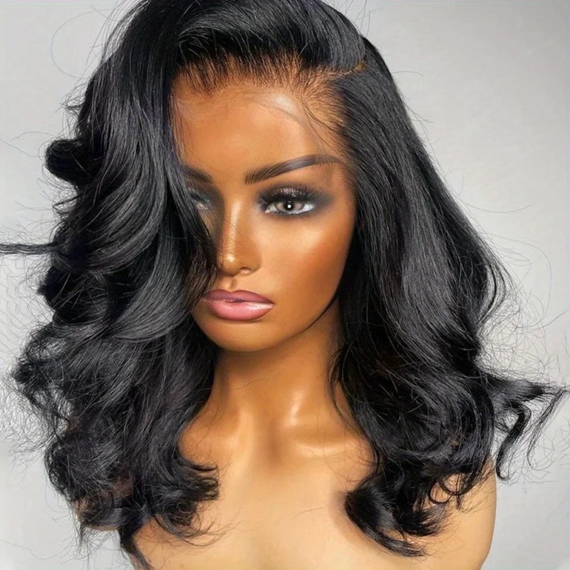 شعر مستعار قصير مموج بنسبة 200 - مراجعة Glueless Wear And Go Human Hair Wig وسعره