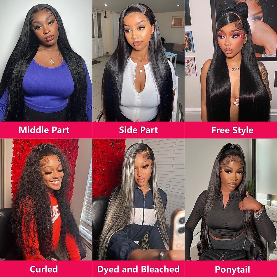 شعر مستعار بشري طبيعي مستقيم ب - مراجعة Lace Front Wigs وسعره