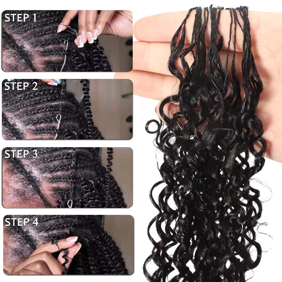 وصلات شعر بشري مجعد بورمي 12A، - مراجعة Invisible Tape In Extensions Real Hair وسعره