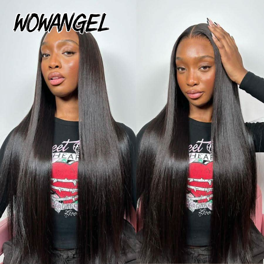 شعر مستعار WOWANGEL مستقيم بفت - مراجعة Lace Front Wigs وسعره
