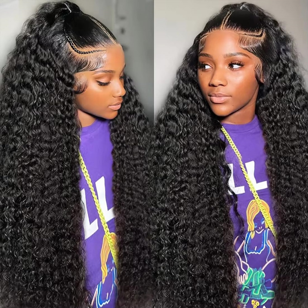 باروكات شعر طبيعي مجعد بعمق ول - مراجعة Human Hair Wigs وسعره