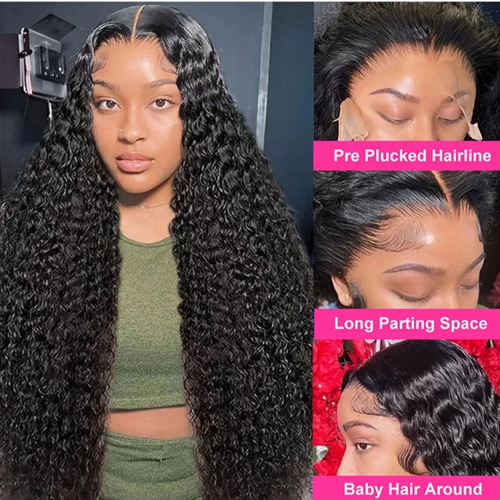 باروكات شعر طبيعي مجعد بعمق ول - مراجعة Human Hair Wigs وسعره