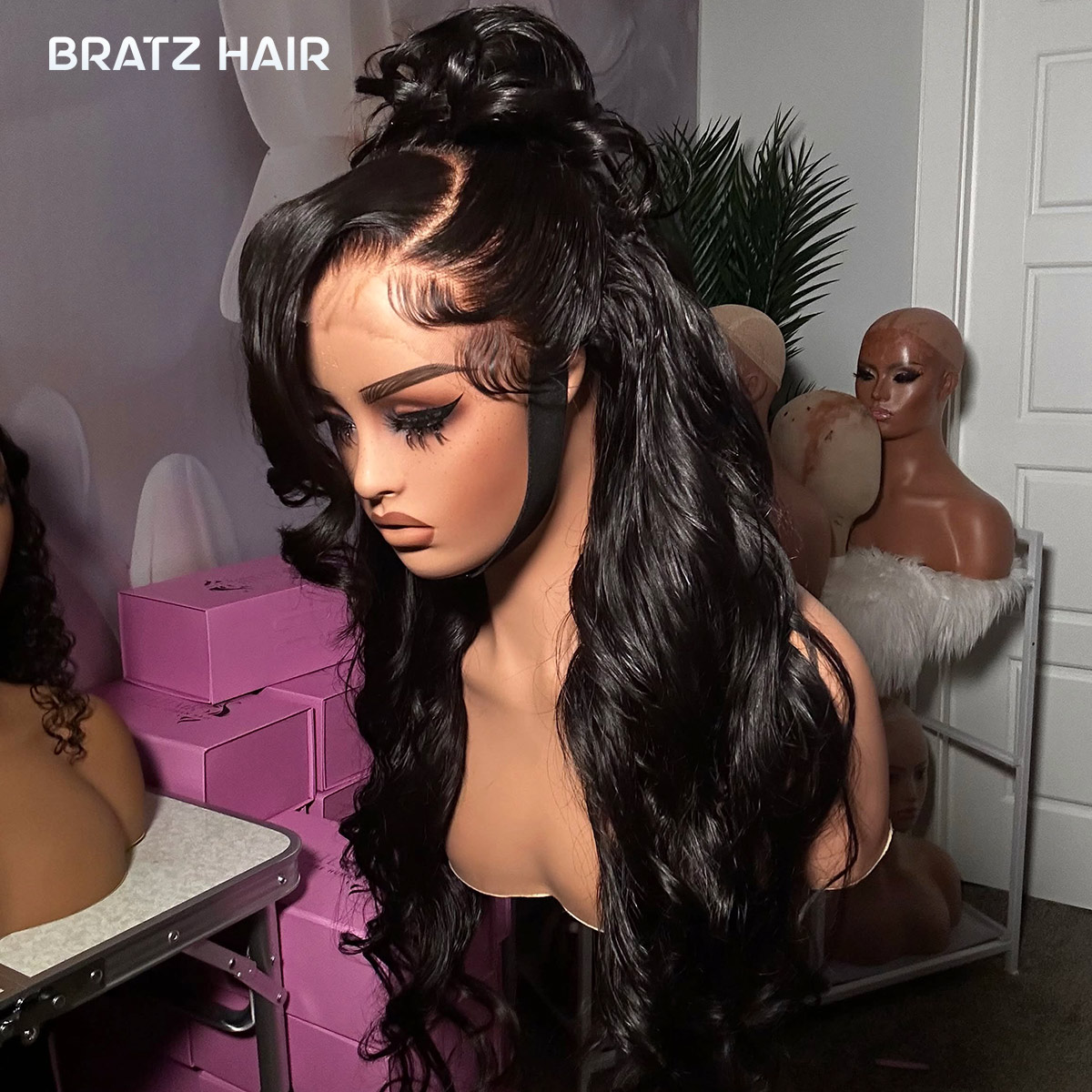 شعر مستعار أسود نفاث، مقاس 13  - مراجعة Hd Lace Frontal Wig Human Hair Pre Plucked وسعره
