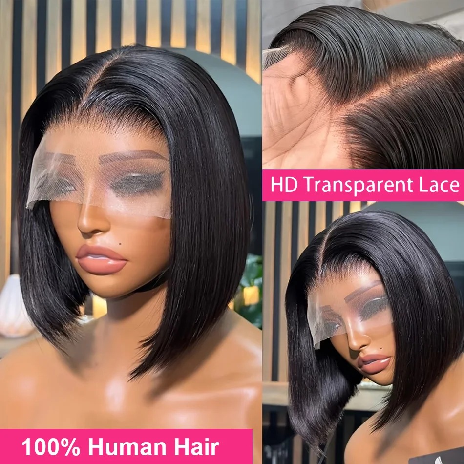 باروكة بوب من الشعر الطبيعي قص - مراجعة Glueless Wear And Go Human Hair Wig وسعره