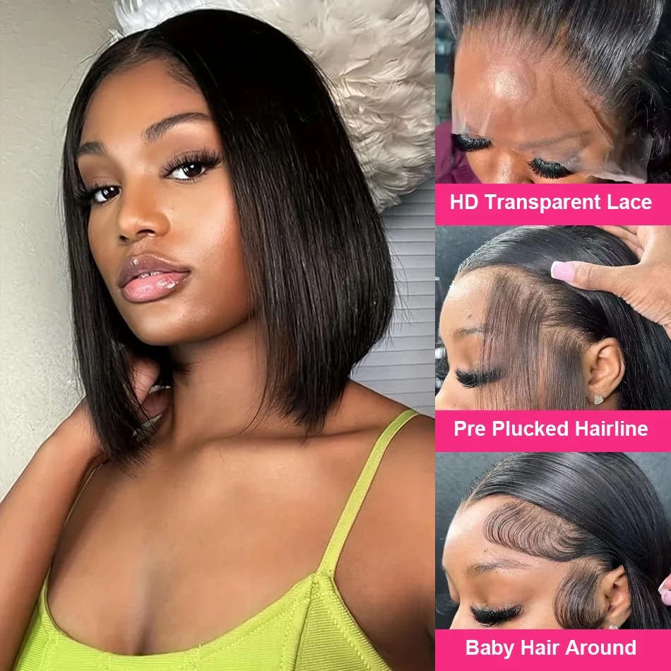 باروكة بوب من الشعر الطبيعي قص - مراجعة Glueless Wear And Go Human Hair Wig وسعره