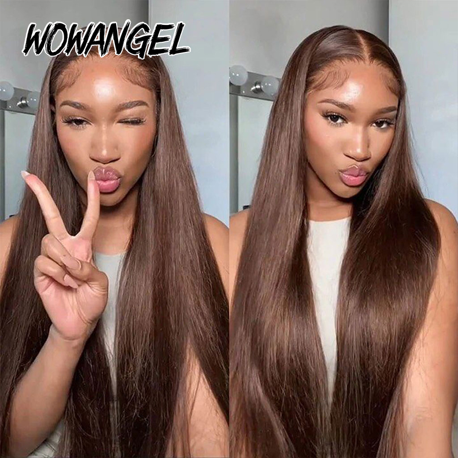 شعر مستعار بشري مستقيم بني داك - مراجعة Hd Lace Frontal Wig Human Hair Pre Plucked وسعره